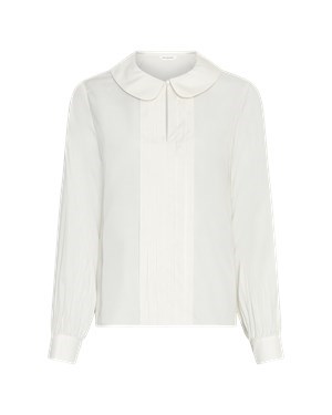 MSCH Juliana Bluse med Krave, Creme